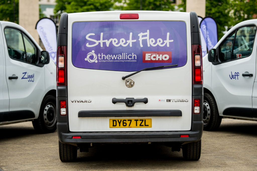 Homelessness charity the Wallich launch a new fleet of ' Street Fleet' Vehicles in Newport