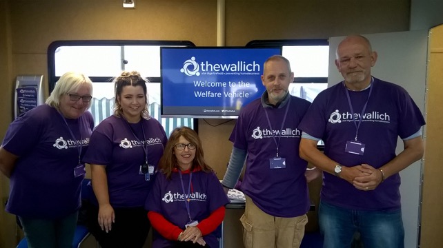 The Wallich community fundraisers and volunteers - homeless charity Wales