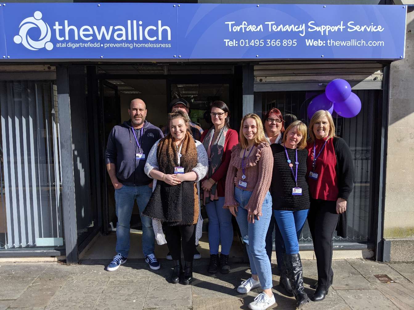 Torfaen Tenancy Support Service launch - Wallich homelessness support Pontypool, Cwmbran