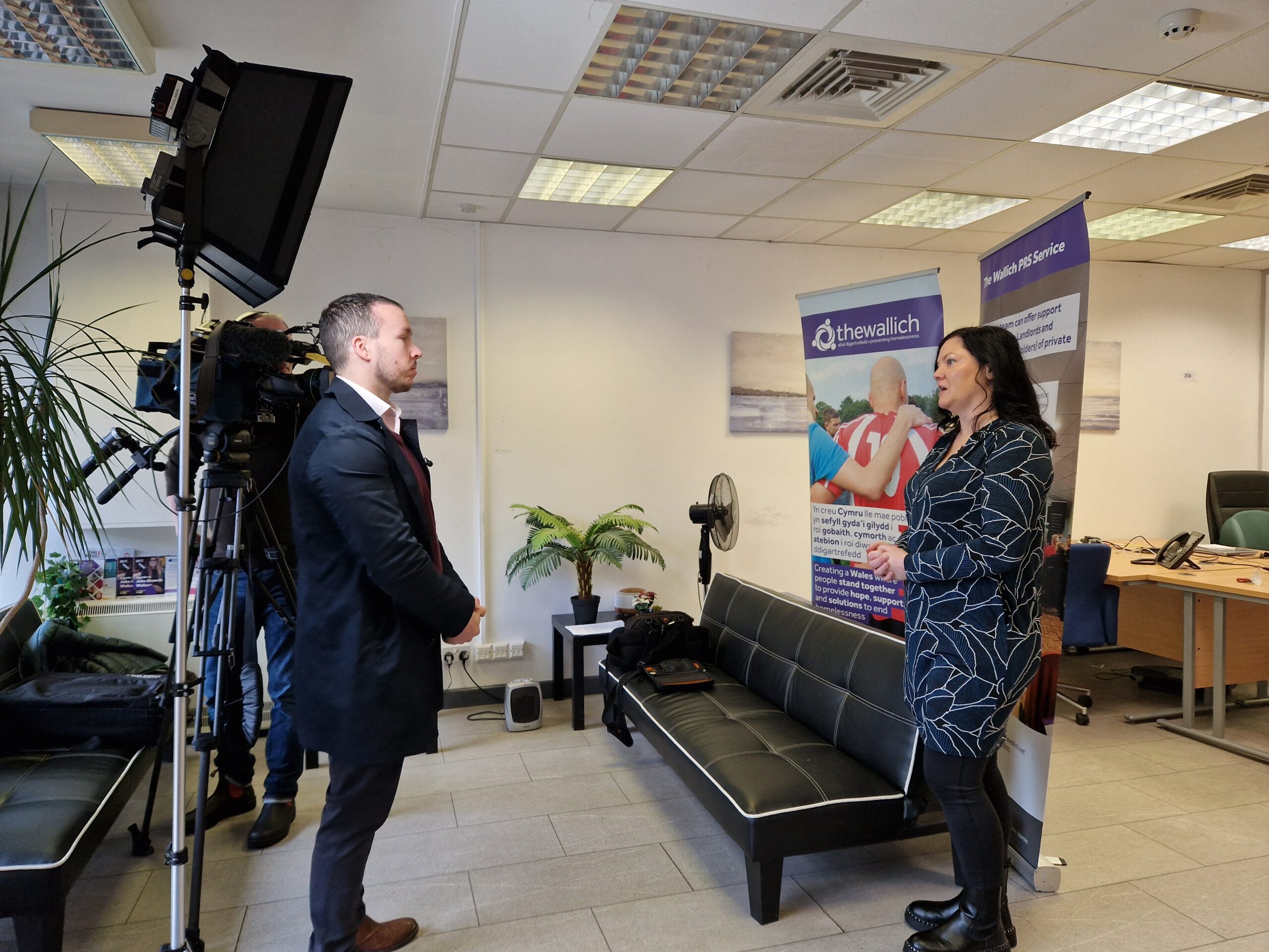 The Wallich CEO interview with TV camera