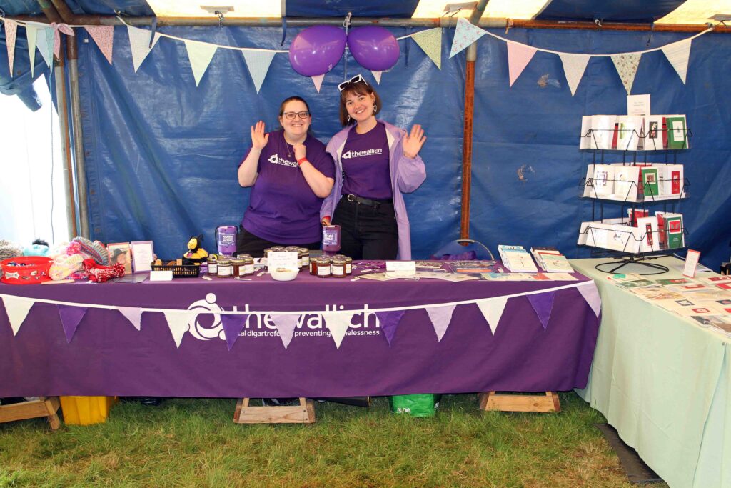 staff members at The Wallich stall - Llangynidr show 2023