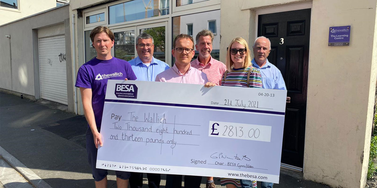 BESA Corporate cheque donation to The Wallich