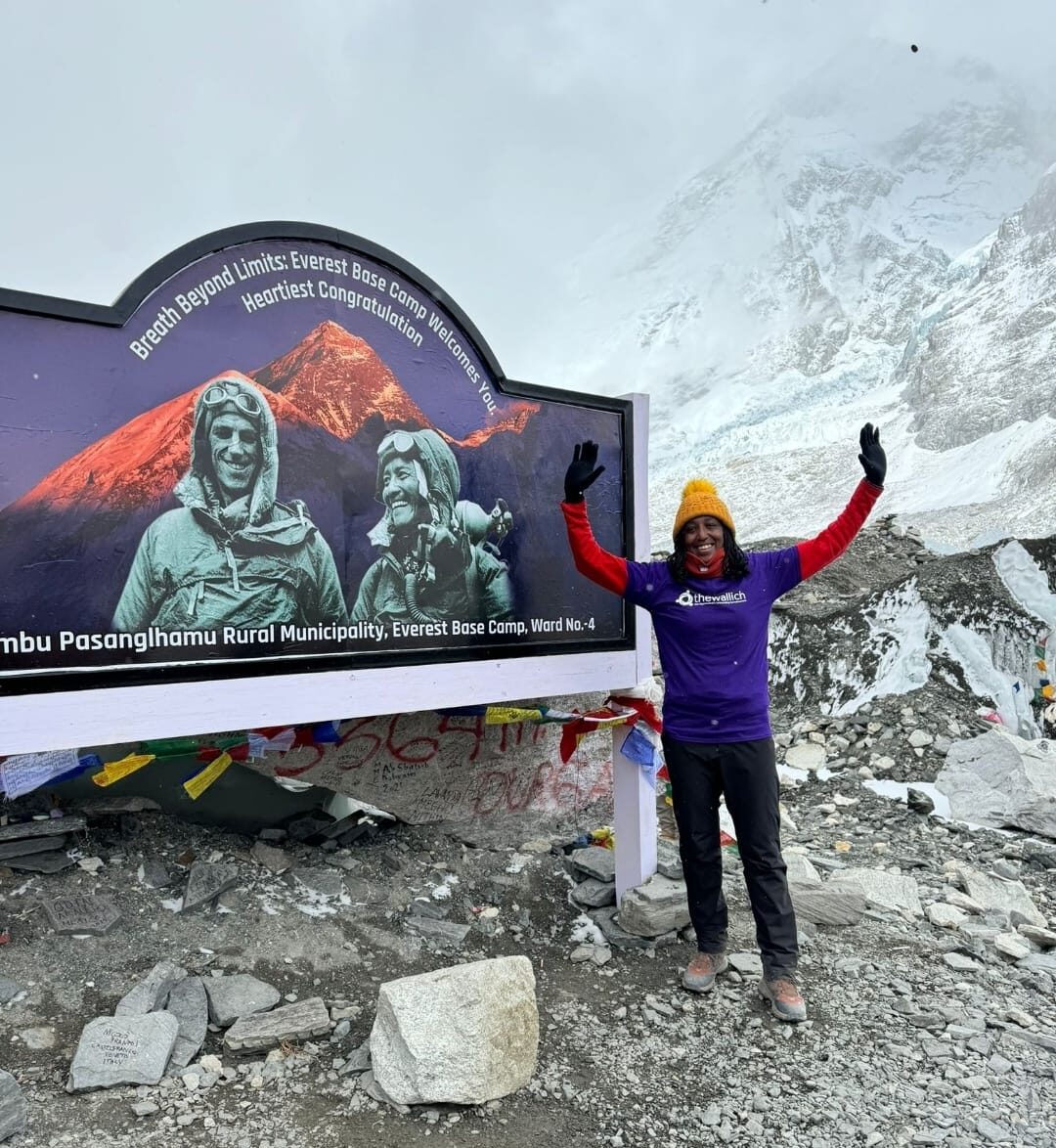 Ayshea Martyn at Everest Basecamp