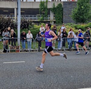 Runner at Swansea half marathon