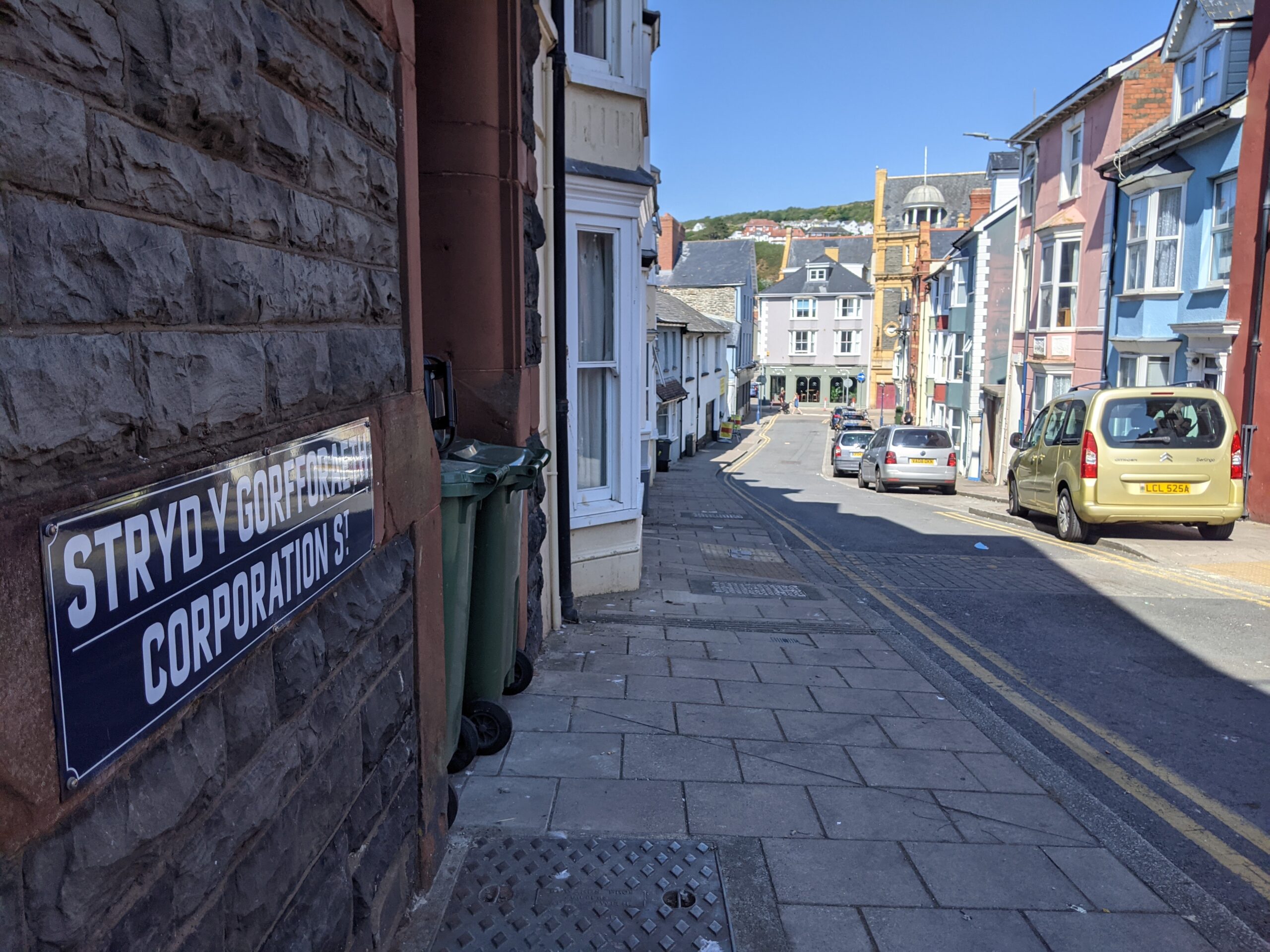 A Victorian street with a road name reading Corporation Street