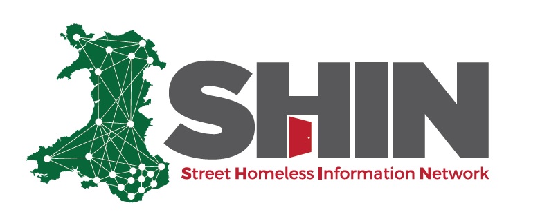 SHIN - Street Homeless Information Network Wales - Logo - The Wallich, Welsh Government, Local Authorities