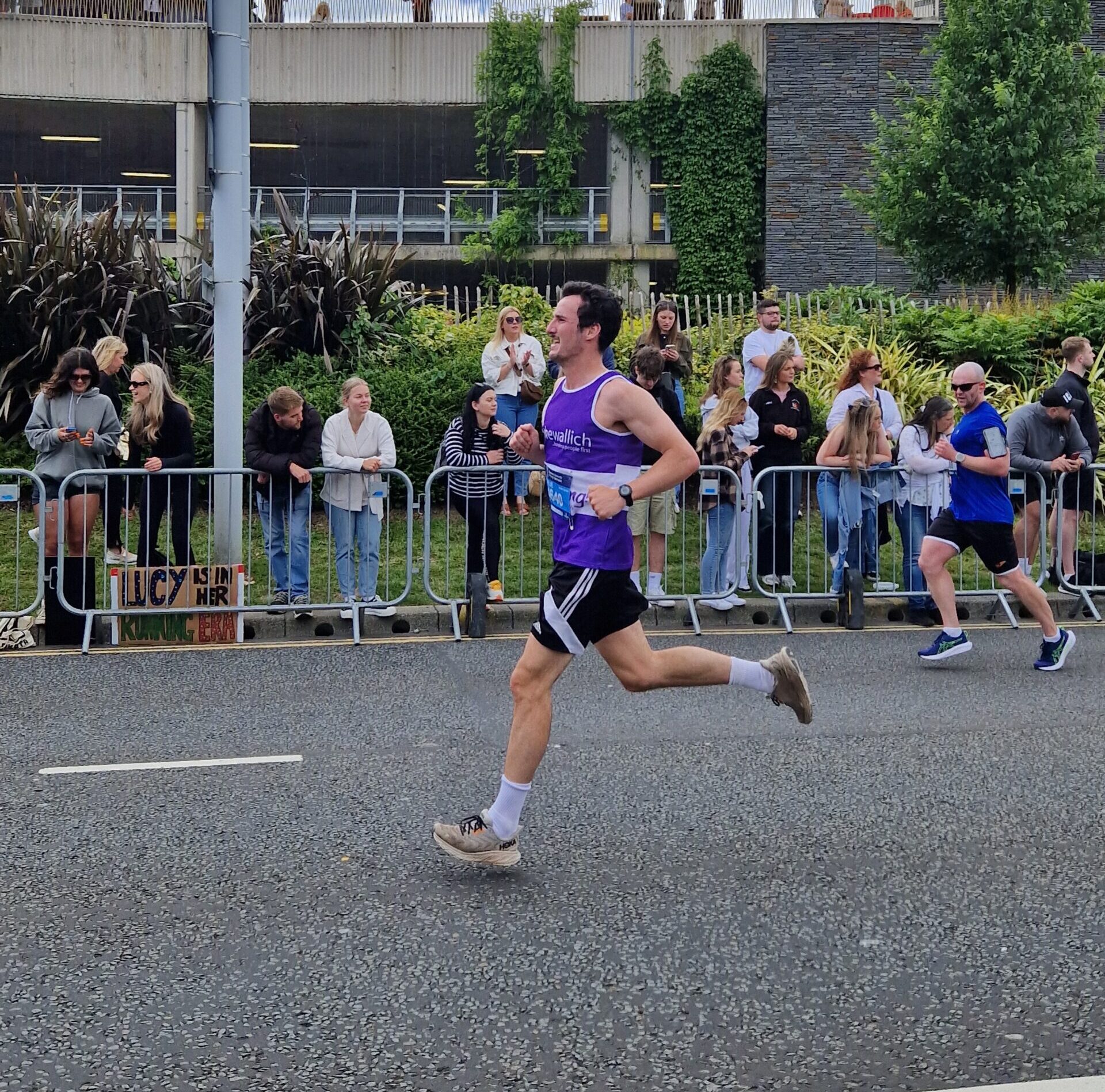 Runner at Swansea half marathon