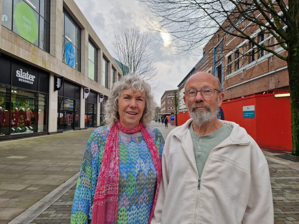 Professors Valerie and Chris Norris in Swansea